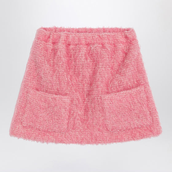 Douuod Pink wool-blend Senna skirt