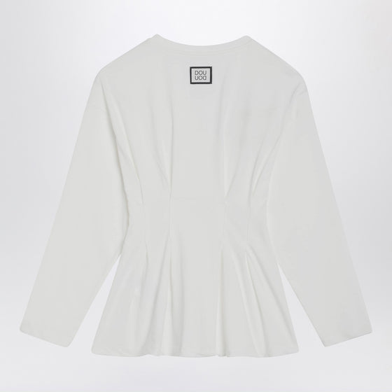 Douuod James sweater in ivory cotton