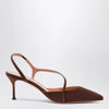 Aquazzura Espresso Dynasty suede pumps