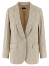 Peserico Lamé Thread Blazer