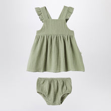  Teddy & Minou Sage green dress with ruffles