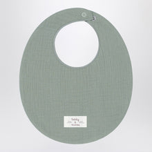  Teddy & Minou Sage green cotton bib