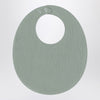 Teddy & Minou Sage green cotton bib