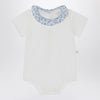 Teddy & Minou White romper with Liberty fabric collar
