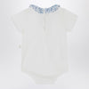 Teddy & Minou White romper with Liberty fabric collar