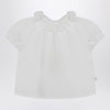 Teddy & Minou White blouse with ruffles in cotton