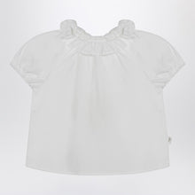  Teddy & Minou White blouse with ruffles in cotton