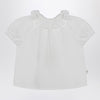 Teddy & Minou White blouse with ruffles in cotton
