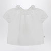 Teddy & Minou White blouse with ruffles in cotton