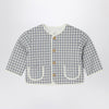 Teddy & Minou Gray/white jacket with Vichy pattern