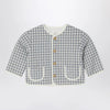 Teddy & Minou Gray/white jacket with Vichy pattern