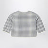 Teddy & Minou Gray/white jacket with Vichy pattern