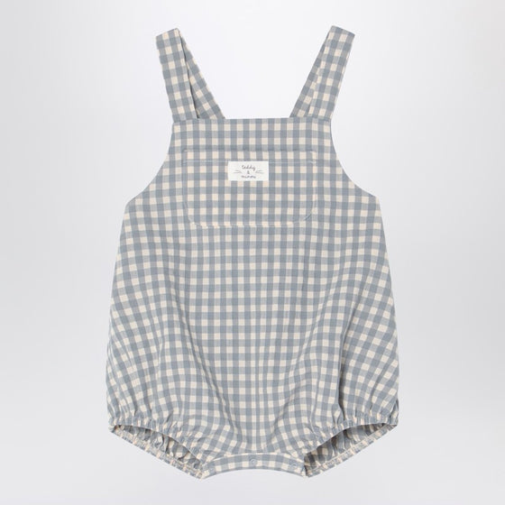 Teddy & Minou Checked overall with t-shirt