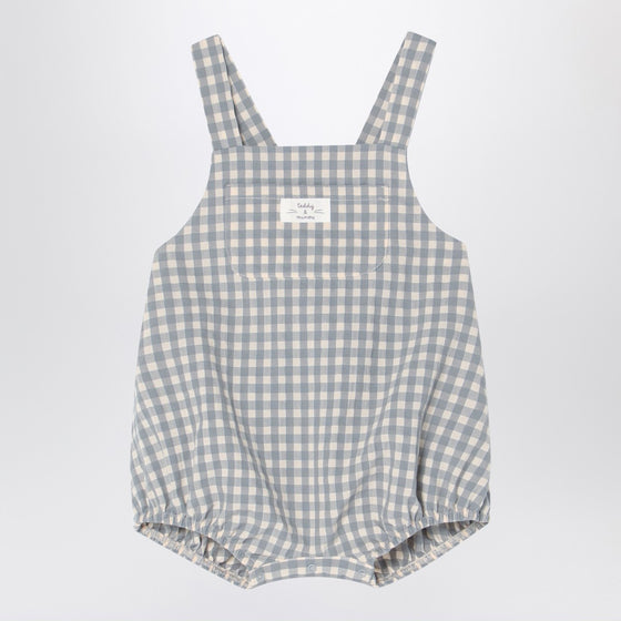 Teddy & Minou Checked overall with t-shirt