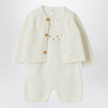  Teddy & Minou White outfit with jacket and overalls