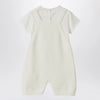 Teddy & Minou White outfit with jacket and overalls