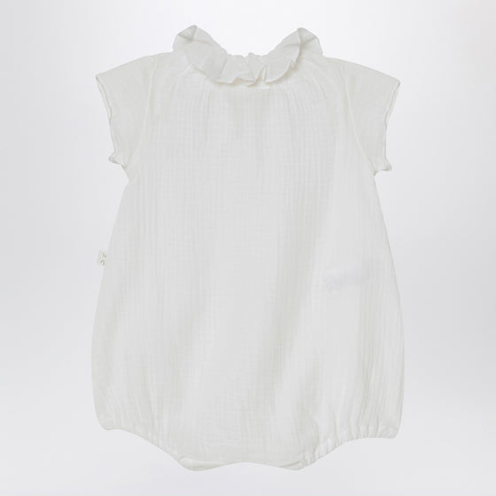 Teddy & Minou White Cotton Romper