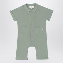  Teddy & Minou Sage green romper in cotton muslin