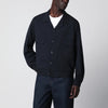 Santaniello Blue wool-blend overshirt jacket