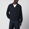 Santaniello Blue wool-blend overshirt jacket