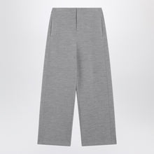  Max Mara Grey wool-cotton blend trousers