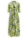 Samantha Sung Eden Long Dress In Cotton Muslin With All Print