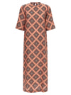 Alberto Biani Tie Print Dress