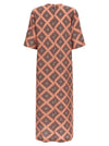 Alberto Biani Tie Print Dress