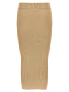 Balmain Ribbed Midi Skirt