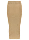 Balmain Ribbed Midi Skirt