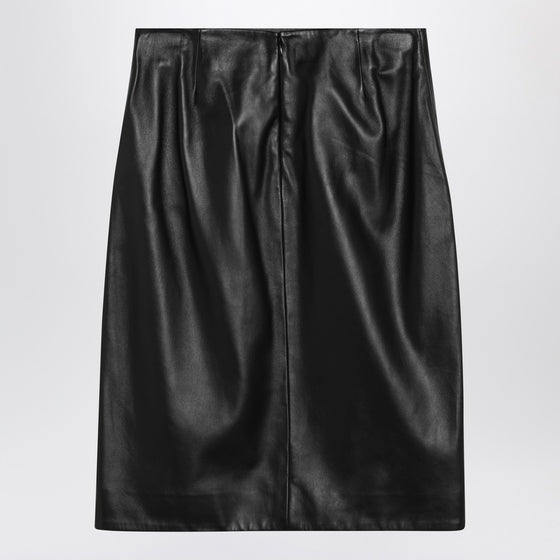 LouLou De Saison Akare black leather skirt
