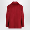 S Max Mara Short burgundy wool coat