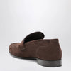Jimmy Choo Ellis suede leather loafers in chocolate