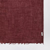 Destin Bordeaux silk and cashmere-blend scarf