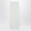 Destin White silk and cashmere-blend scarf