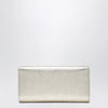 Jimmy Choo Emmie Brilliance fabric clutch in platinum ice
