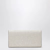 Jimmy Choo Emmie Pouch With Light Gold Micro-Glitter