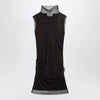 Sportmax Black mesh mini dress