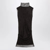 Sportmax Black mesh mini dress