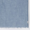 Destin Oxford blue wool-silk blend scarf