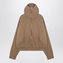  Entire Studios Beige zip-up sweatshirt in cotton