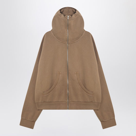 Entire Studios Beige zip-up sweatshirt in cotton
