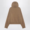 Entire Studios Beige zip-up sweatshirt in cotton