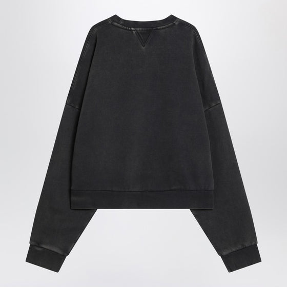 Entire Studios Washed black sweatshirt in cotton