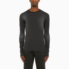  Entire Studios Washed-out black crew-neck T-shirt