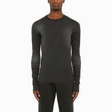  Entire Studios Washed-out black crew-neck T-shirt