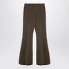 Entire Studios Organic cotton military green flared trousers