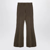 Entire Studios Organic cotton military green flared trousers
