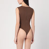 Entire Studios Brown nylon-blend bodysuit