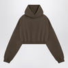 Entire Studios Organic cotton military green cropped sweatshirt